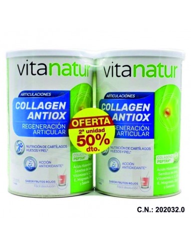 VITANATUR COLLAGEN ANTIOX PLUS 360G-2DO ENVASE 50%