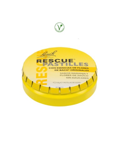 BACH RESCUE PASTILLAS NARANJA SAUCO S/A  BOTE - 50