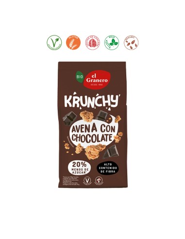 (D) KRUNCHY AVENA CHOCOLATE BIO - 375GR.