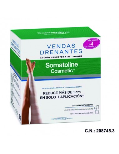 VENDAS REDUCTORAS DRENANTES MAXI KIT  - 8X70ML.