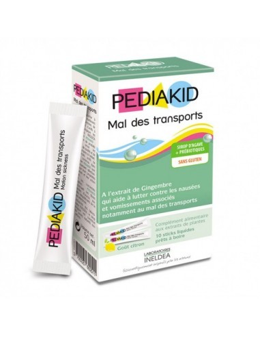 (D) PEDIAKID MAL DE TRANSPORTE (SABOR LIMON) - 10 STIC