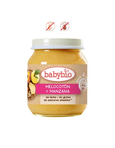 BABYBIO MELOCOTON-MANZANA - 130g