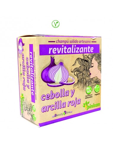 CHAMPU SOLIDO CEBOLLA Y ARCILLA ROJA - 1 PASTILLA