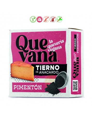 (F) QUESO VEGANO ANACARDOS PIMENTON - 180GR.