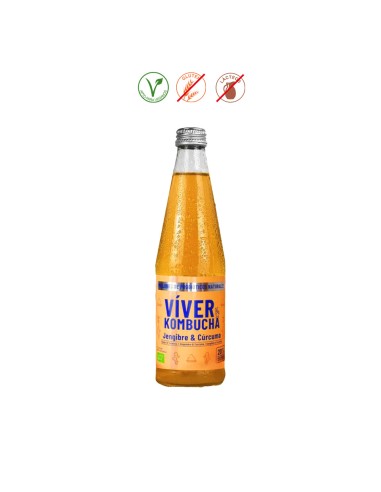 (F) VIVER KOMBUCHA CURCUMA JENGIBRE - 330ML.