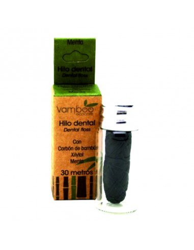 HILO DENTAL CON CARBON DE BAMBU - 30 METROS