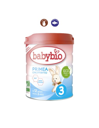 LECHE VACA BABYBIO PRIMEA 3 (1-3 AÑOS) - 800GR.