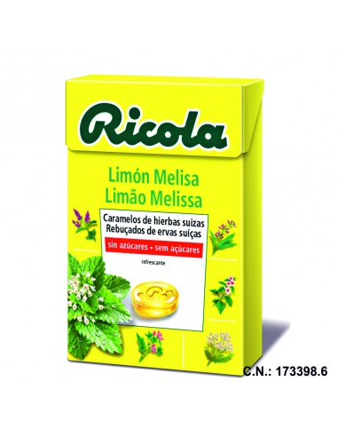 RICOLA CARAMELOS SIN AZUCAR LIMON MELISA - 50GR.