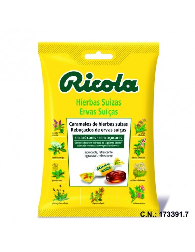 RICOLA BOLSA SIN AZUCAR HIERBAS SUIZAS - 70GR.