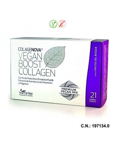 COLAGENOVA VEGAN BOOST FRUTOS ROJOS - 21 SOBRES