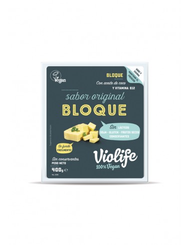 (F) BLOQUE VEGANO SABOR QUESO ORIGINAL  - 400GR.