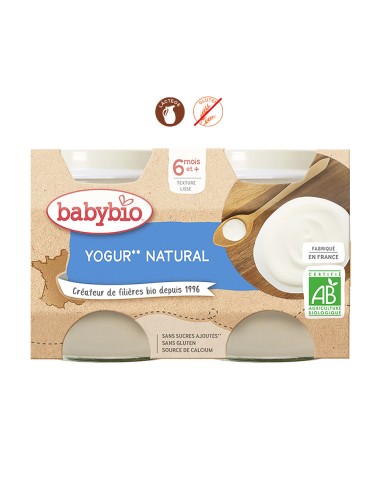 BABYBIO YOGUR NATURAL (VACA) - 2x130GR.