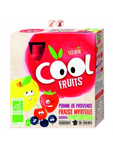 POUCHE VITABIO COOL FRUITS MANZANA FRESA ARANDANOS