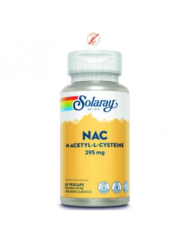 NAC (N-ACETILCISTEINA) 295MG. - 60 CAPSULAS