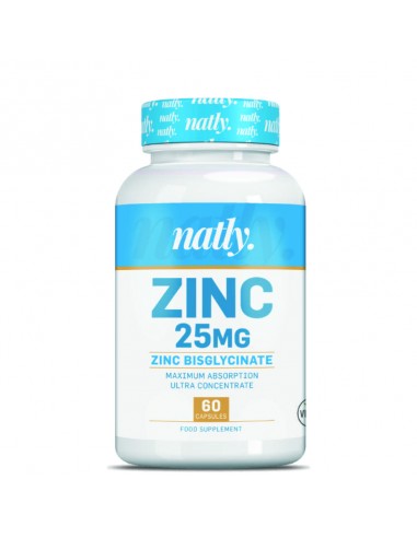 ZINC 25MG (BICGRISCINATO) - 60 CAPSULAS