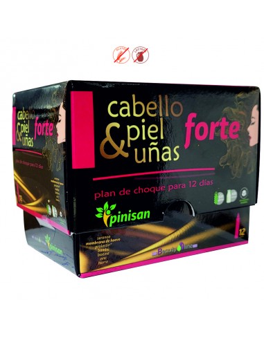 CABELLO PIEL Y UÑAS FORTE - 12 VIALES