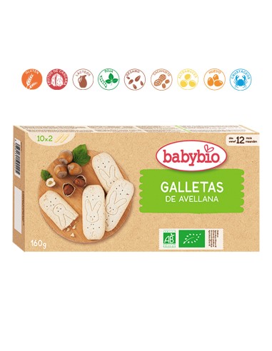 BABYBIO GALLETAS CON AVELLANA - 160GR.