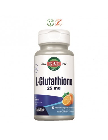 L-GLUTATHIONE 25MG SABOR NARANJA - 90 COMPRIMIDOS