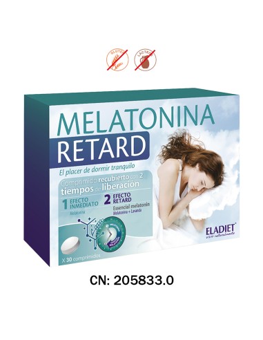 MELATONINA RETARD - 30 COMPRIMIDOS