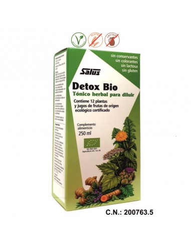 DETOX BIO TONICO HERBAL - 250ML.