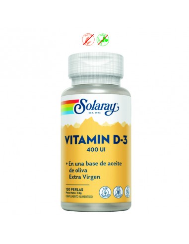 VITAMINA D3 400UI - 120 PERLAS