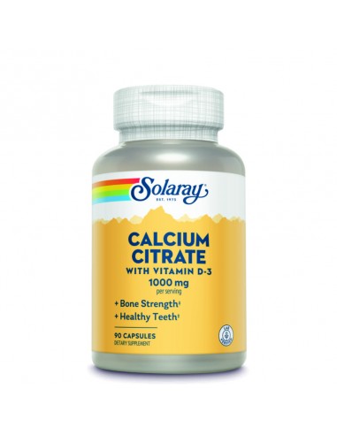 CALCIUM CITRATE 1000MG. CON VIT. D3 - 90 CAPSULAS