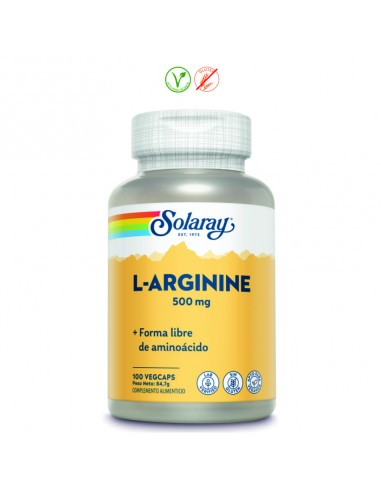 L-ARGININE 500MG. - 100 CAPSULAS