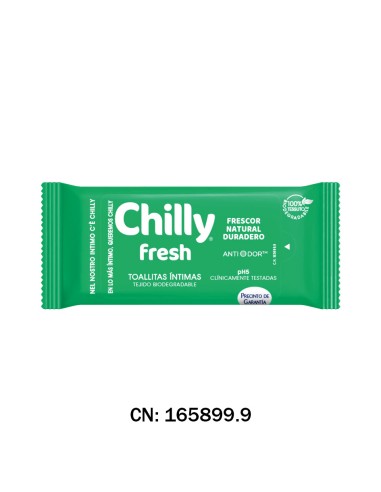 CHILLY TOALLITAS FRESH - 12 PAQUETES