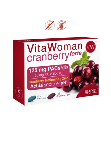 VITAWOMAN CRANBERRY FORTE - 15+15 CAPSULAS