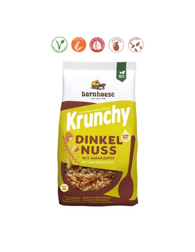 MUESLI KRUNCHY AMARANTO ESPELTA FRUTOS SECOS - 375GR.