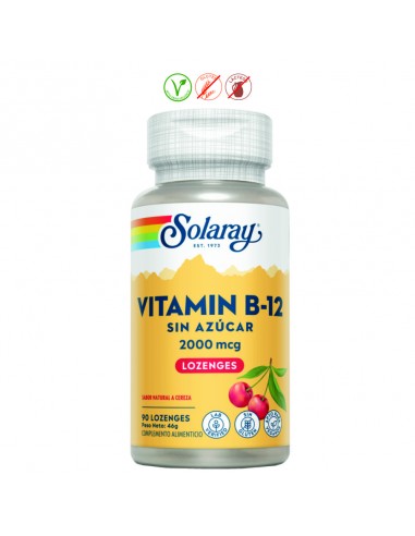 VITAMINA B12 2000 MCG(APTA VEGANOS) - 90 SUB-LINGU