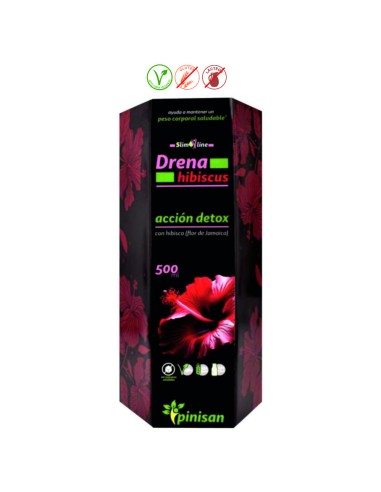 DRENA HIBISCUS SLIMLINE - 500ML.