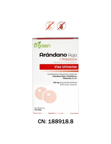 ARANDANO ROJO Y PROBIOTICOS - 30 CAPSULAS