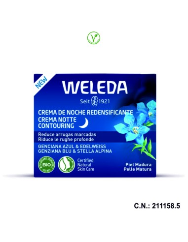 CREMA DE NOCHE REDENSIFICANTE DE GENCIANA AZUL...