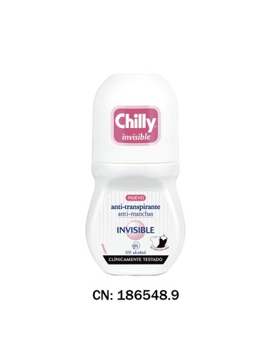 CHILLY DEO ROLL-ON INVISBLE  - 50ML.