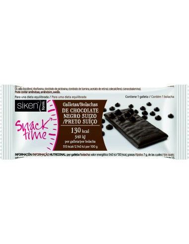 SIKENFORM GALLETA SNACK CHOCOLATE NEGRO - 32x25GR.