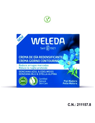 CREMA DE DIA REDENSIFICANTE DE GENCIANA AZUL Y EDELWEISS - 40ML.