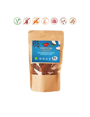 COOKIES PROTEIN CACAO Y COCO - 130 GR