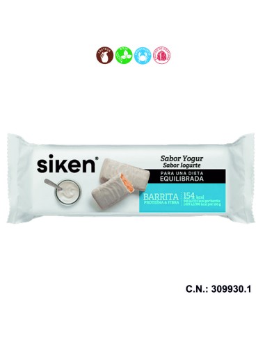 SIKEN PROTEIN DIETA EQ. BARRITA YOGURT - 24x44GR.