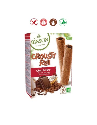 GALLETA ROLL CACAO RELLENO CHOCOLATE NEGRO - 125GR