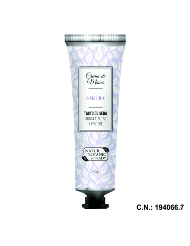 CREMA DE MANOS SAKURA NATURBOTANIC 40GR