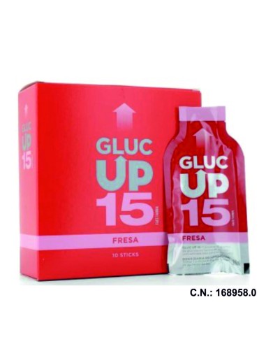 GLUC UP 15 SABOR FRESA - 10 STICKS