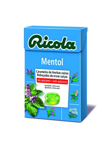 RICOLA CARAMELOS SIN AZUCAR MENTOL - 50GR.