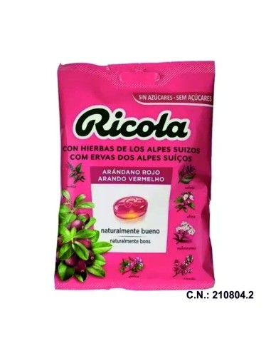 RICOLA BOLSA SIN AZUCAR ARANDANO - 70GR.