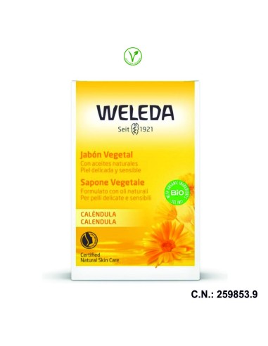 JABON VEGETAL DE CALENDULA - 100GR.