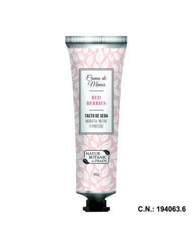 CREMA DE MANOS RED BERRIES NATURBOTANIC 40GR