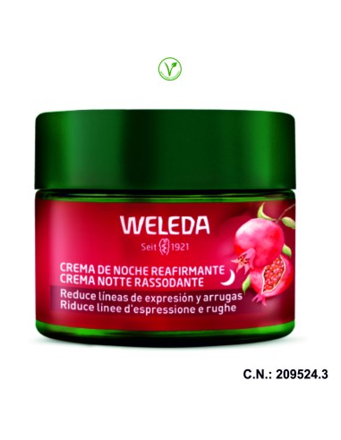 CREMA DE NOCHE REAFIRMANTE DE GRANADA Y PEPTIDOS DE MACA - 40ML.