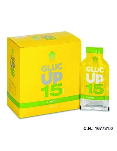 GLUC UP 15 SABOR LIMON - 20 STICKS