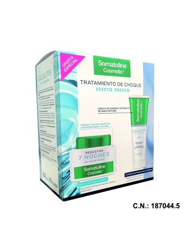 SC KIT 7 NOCHES GEL + ANTICELULITICO GEL CRIOACTIVO  - 400 + 250ML.