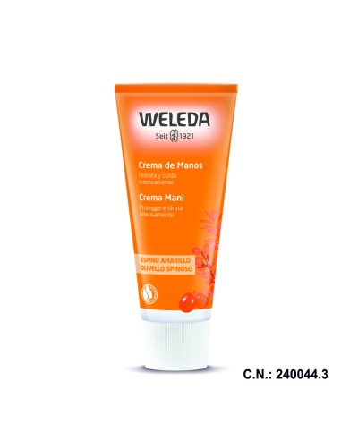 CREMA DE MANOS HIDRATANTE DE ESPINO AMARILLO - 50ML.